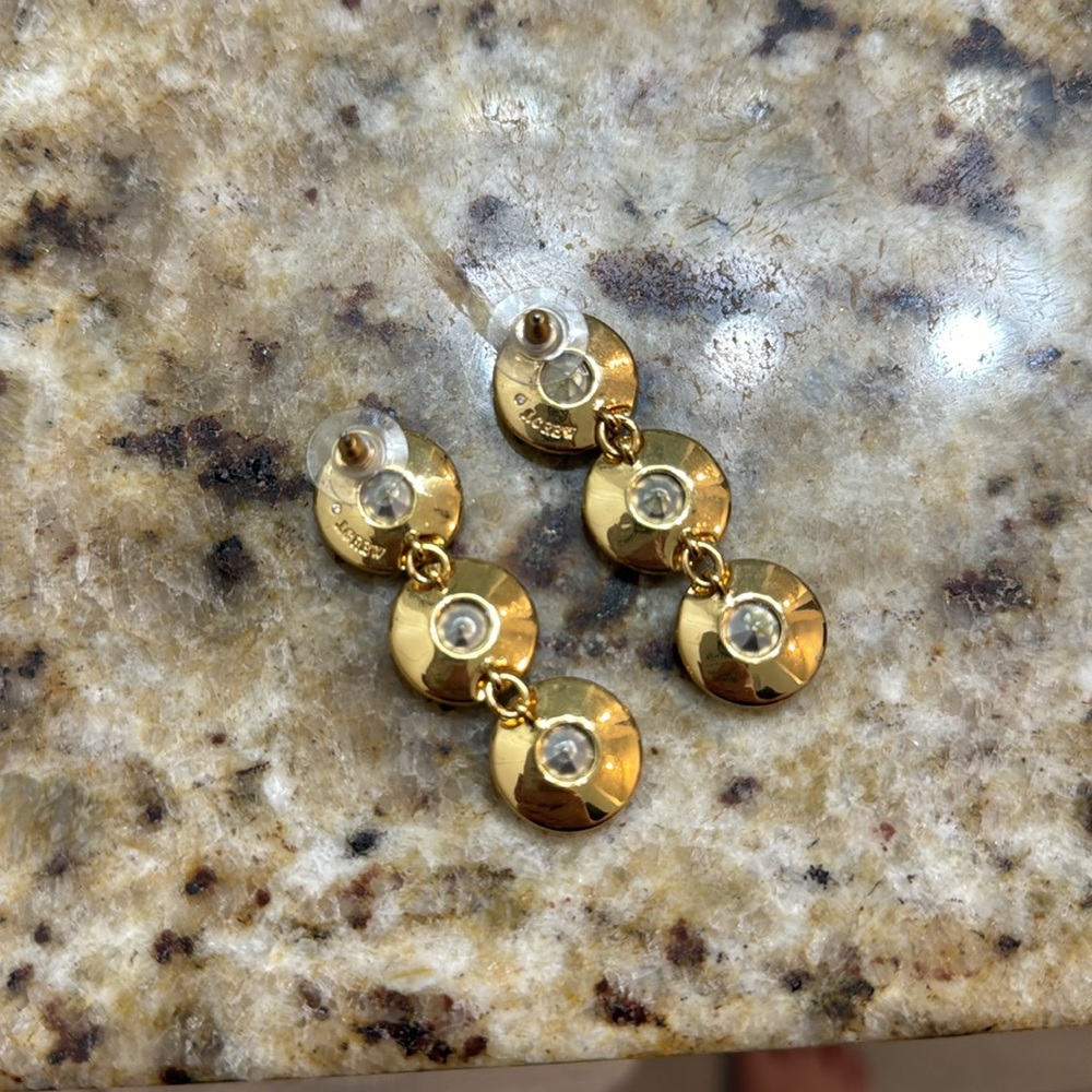 J.Crew Crystal Multi Color Drop Post Earrings - image 4